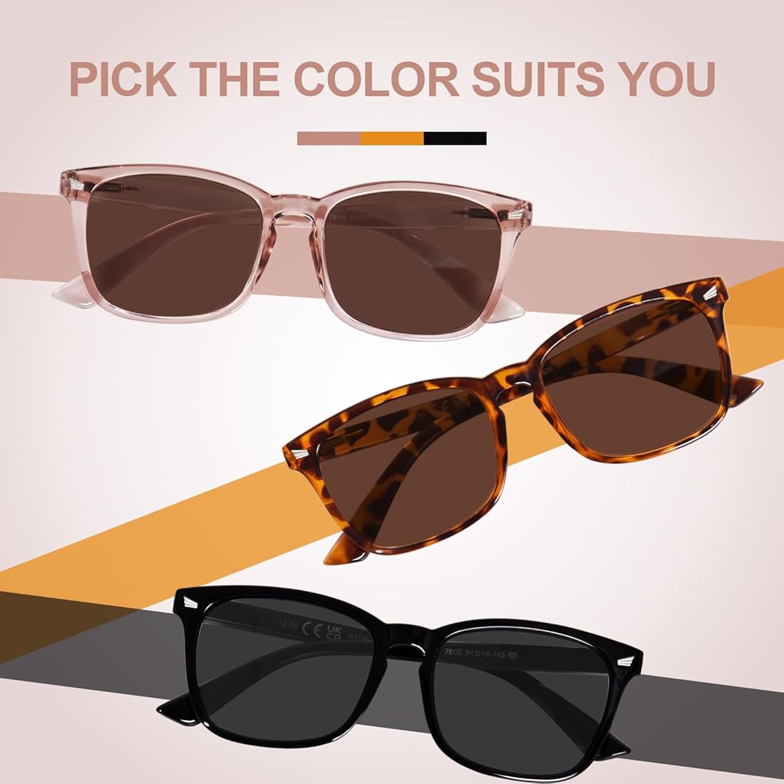 Buy OPTOFENDY Reader Sunglasses for Women Men, Full Lens Outdoor